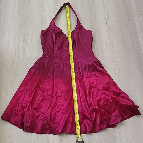 Vintage halter neck pink ombre 11/12 juniors size tulle lined prom - Picture 2 of 10